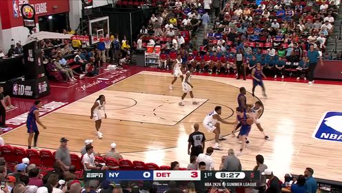 夏联-霍兰28+11 詹金斯18分 达迪耶17分 活塞轻取尼克斯